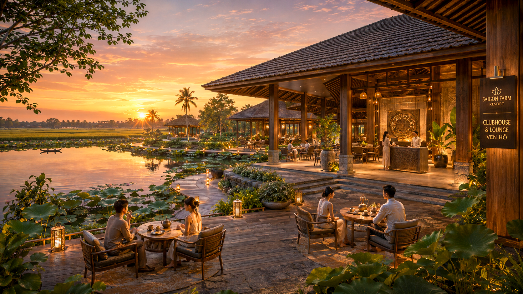 Saigon Farm Resort - Clubhouse Ven Hồ