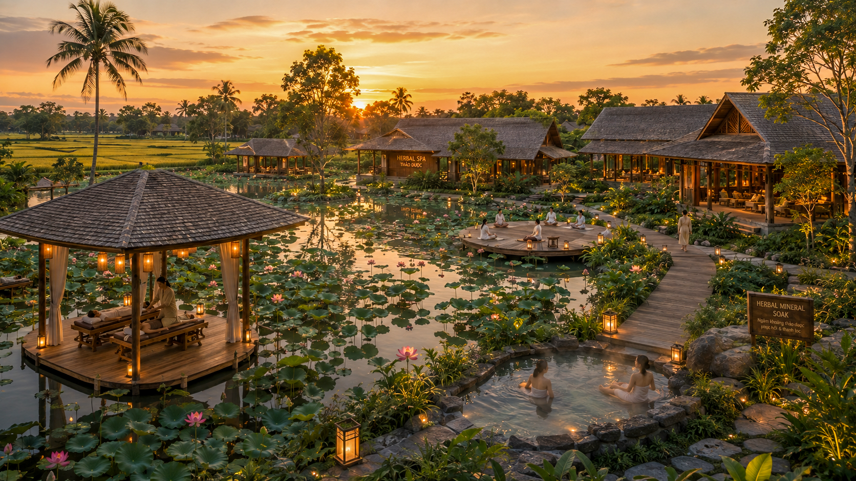 Saigon Farm Resort - Hồ Sen Thiền Dưỡng Sinh